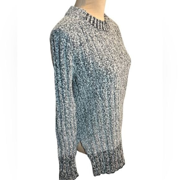 Rag & Bone Women’s Sweater Size Small Callisto Gray Ribbed Wool Blend Mock Neck - Picture 5 of 12